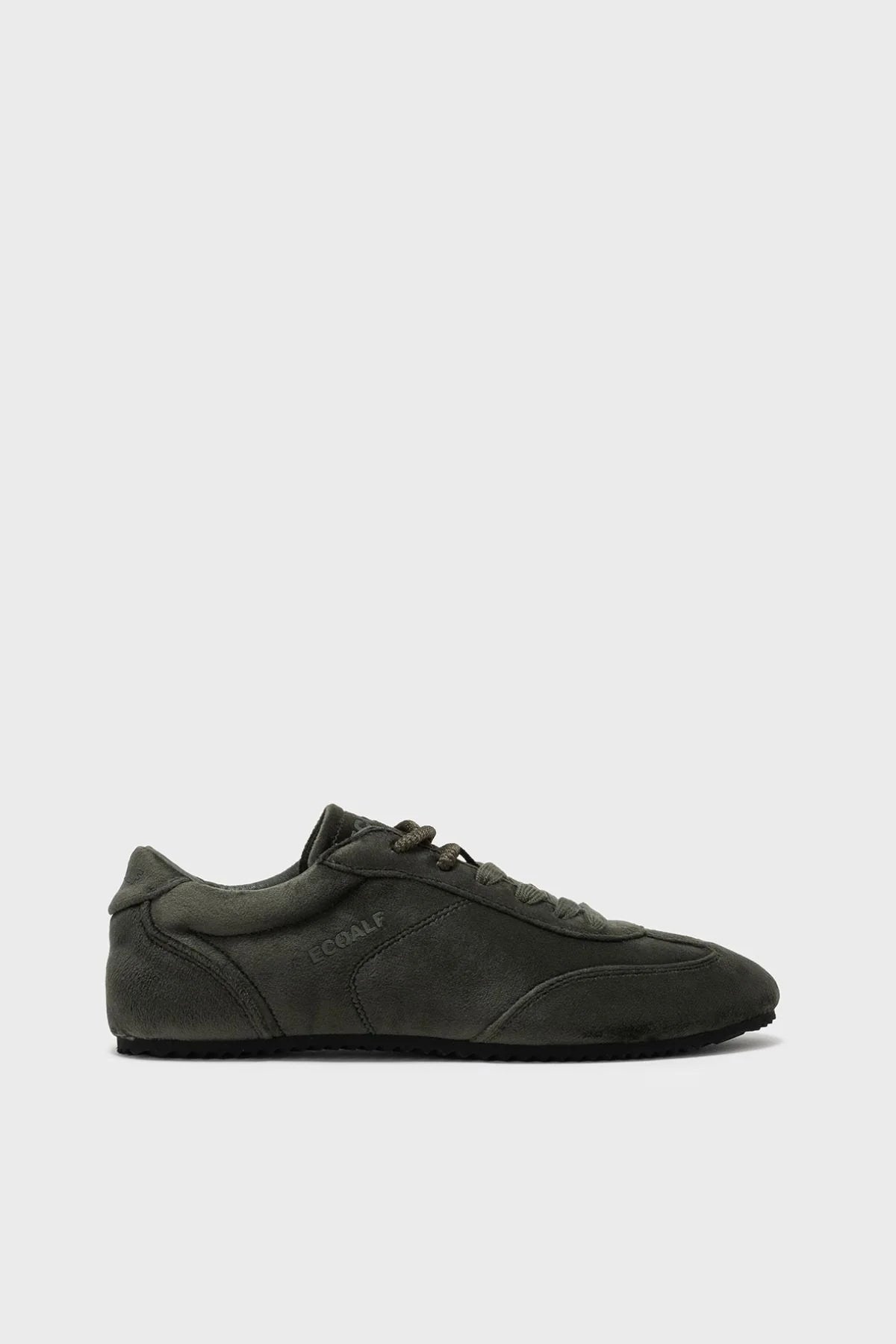 Dallas Women's Velvet Sneakers Dark Khaki | ECOALF