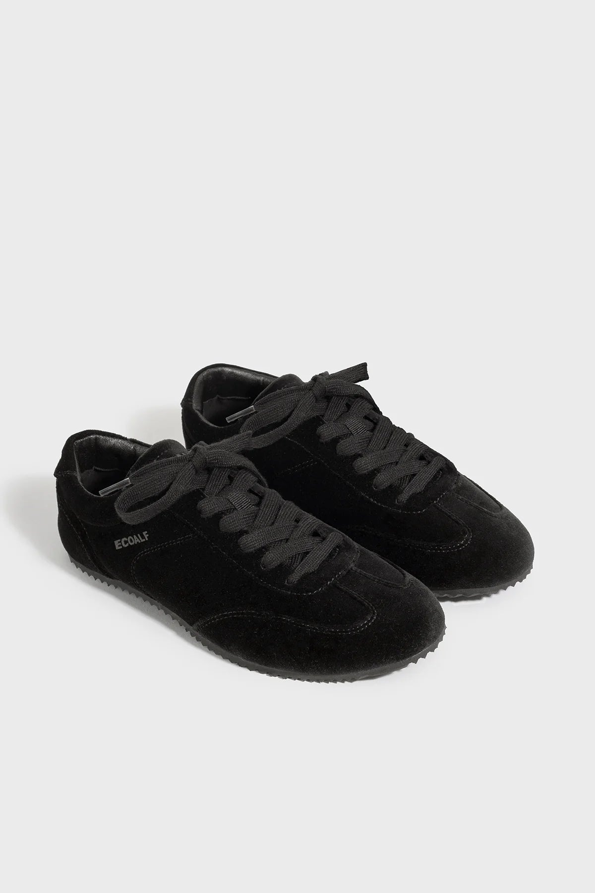 Dallas Women's Velvet Sneakers Total Black | ECOALF