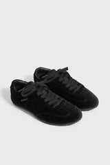 Dallas Women's Velvet Sneakers Total Black | ECOALF