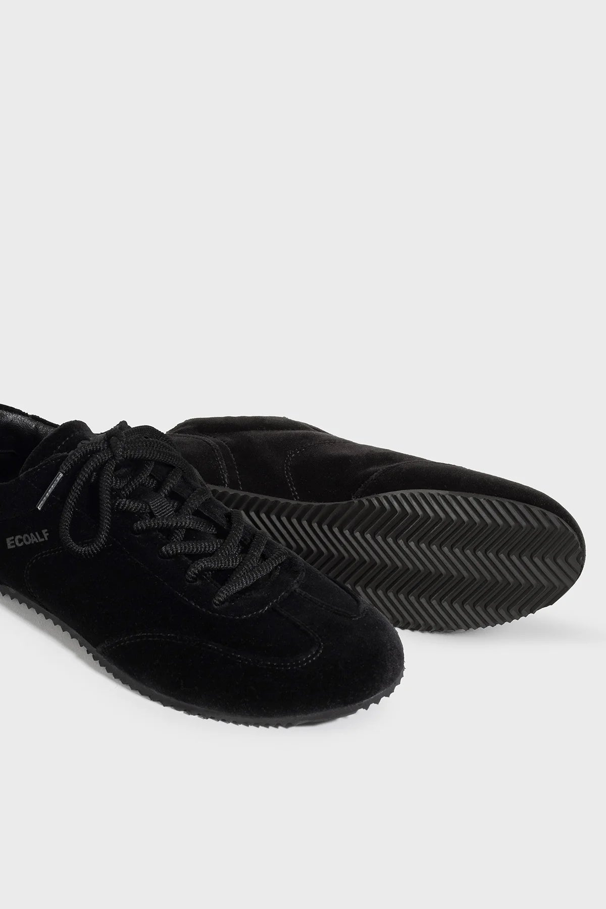 Dallas Women's Velvet Sneakers Total Black | ECOALF