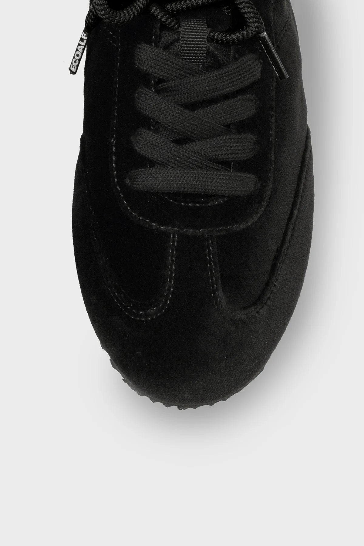 Dallas Women's Velvet Sneakers Total Black | ECOALF