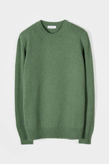 Romeo Men's Recycled Cashmere Crewneck Sweater – Chard Green | Rifò