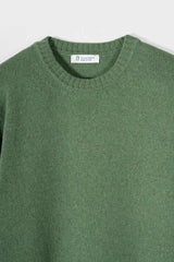 Romeo Men's Recycled Cashmere Crewneck Sweater – Chard Green | Rifò