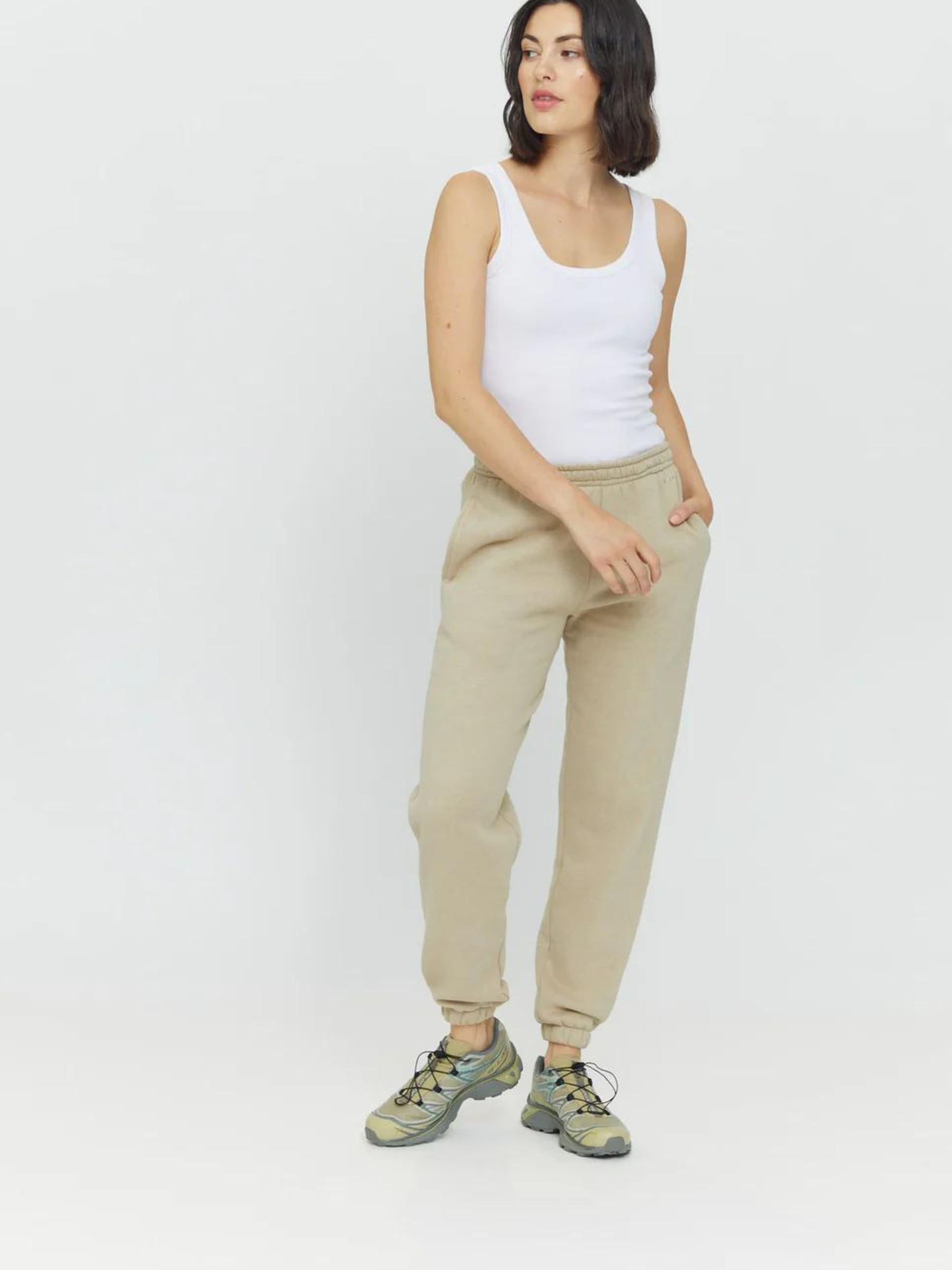 Maple Sweat Pants Light Taupe Mel | Mazine