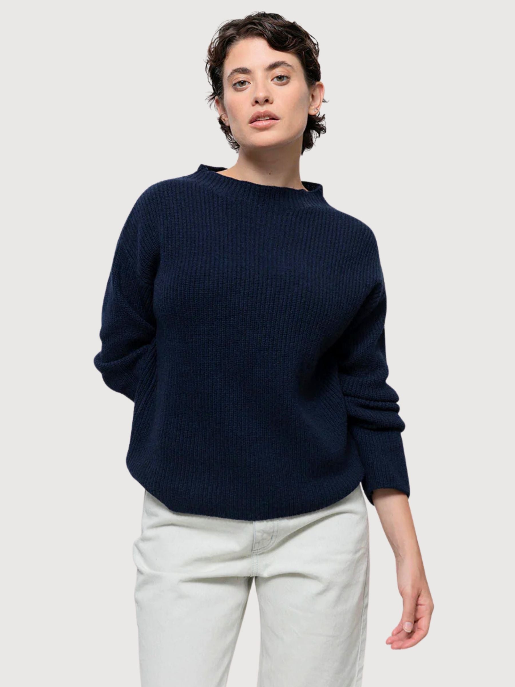 Pullover Melissa Dunkelblau Damen Kaschmir | Rifo