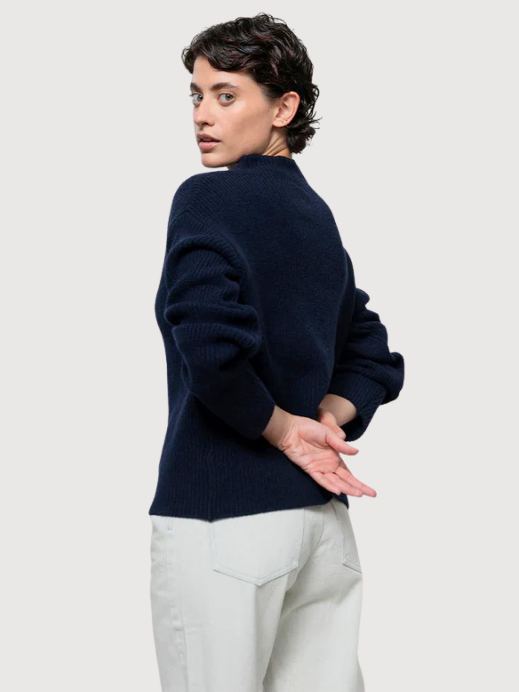 Pullover Melissa Dunkelblau Damen Kaschmir | Rifo