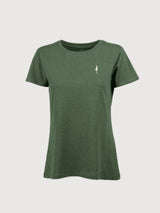 T-Shirt Treeshirt Frauen Olive Melange Bio-Baumwolle | Nikin