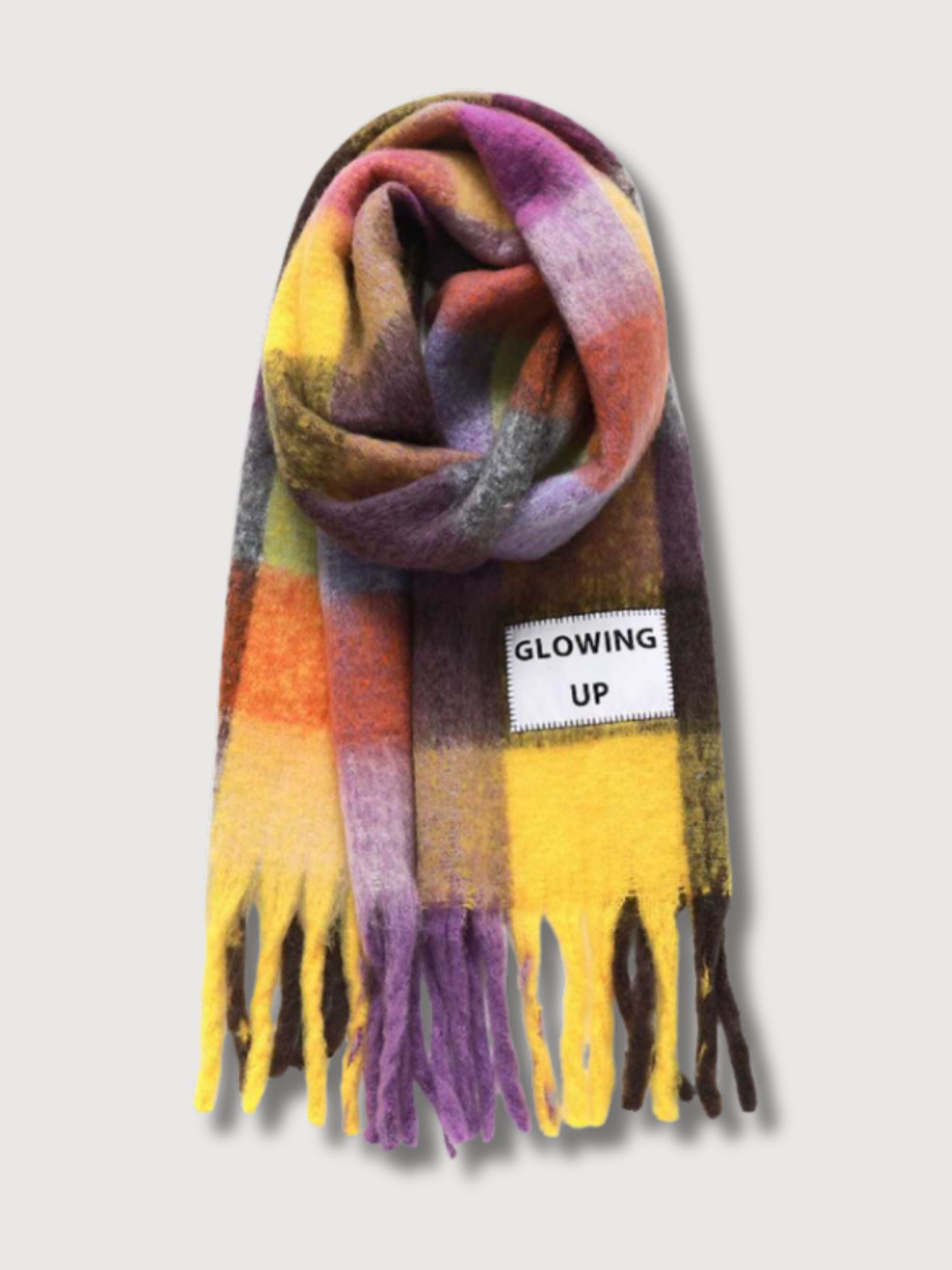 Glowing Up Multicolor Maxi Scarf | Verb To Do