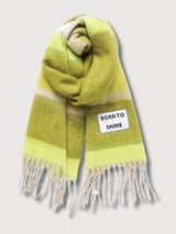 Born To Shine Green Maxi Scarf | Verb To Do