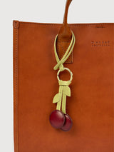 Keyring Bag Charm Cherry Purple | O My Bag
