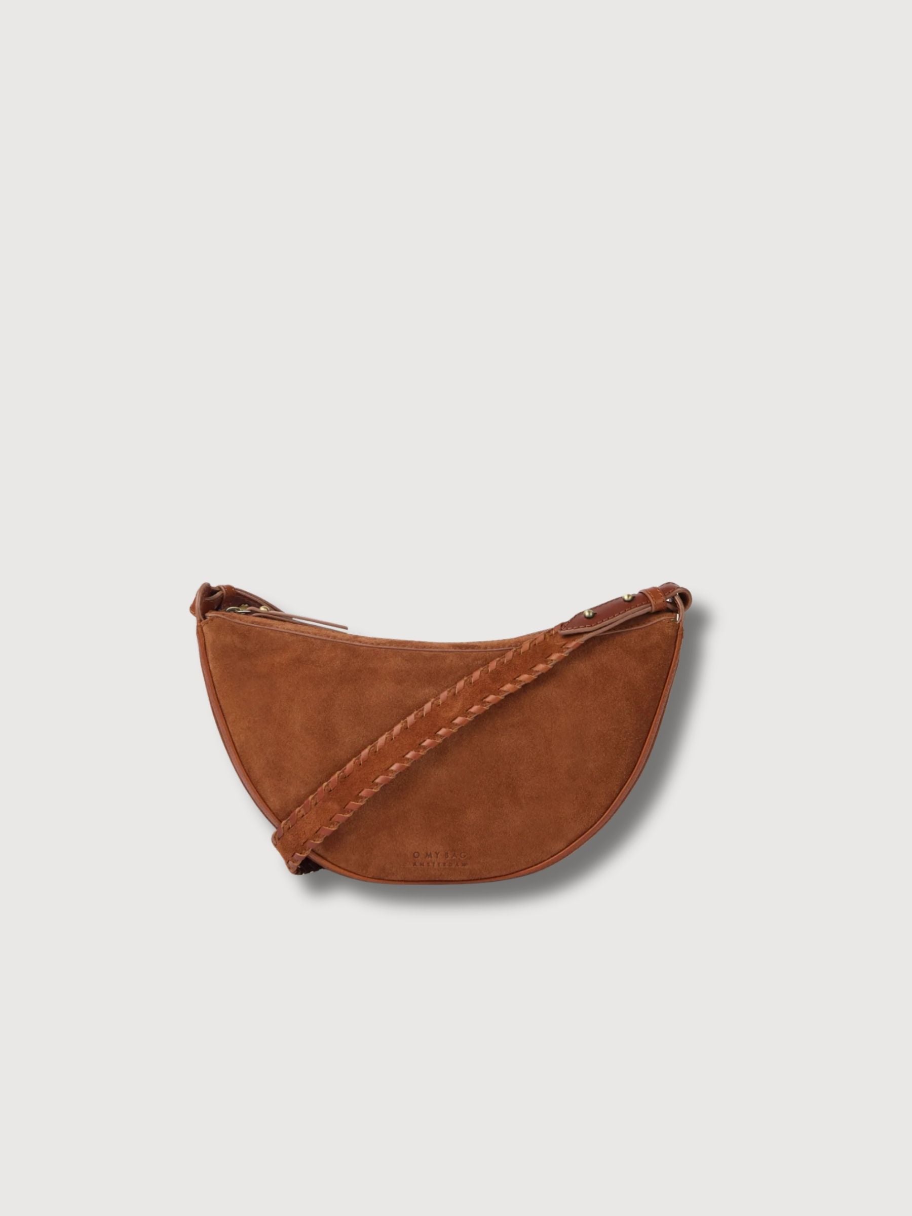 Leo Crossbody Bag Strao Cognac Wildleder | O My Bag