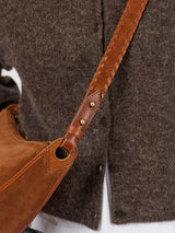 Leo Crossbody Bag Strao Cognac Wildleder | O My Bag