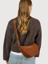 Leo Crossbody Bag Strao Cognac Wildleder | O My Bag