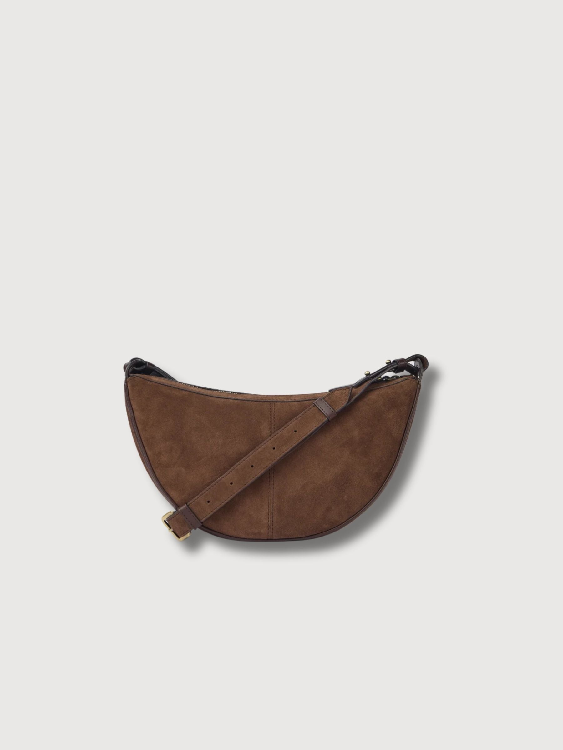Leo Crossbody-Tasche aus klassischem, schokoladenbraunem Leder | O MY BAG