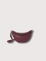 Leo Mini-Tasche mit gedrehtem Henkel, dunkelkirschrot | O My Bag