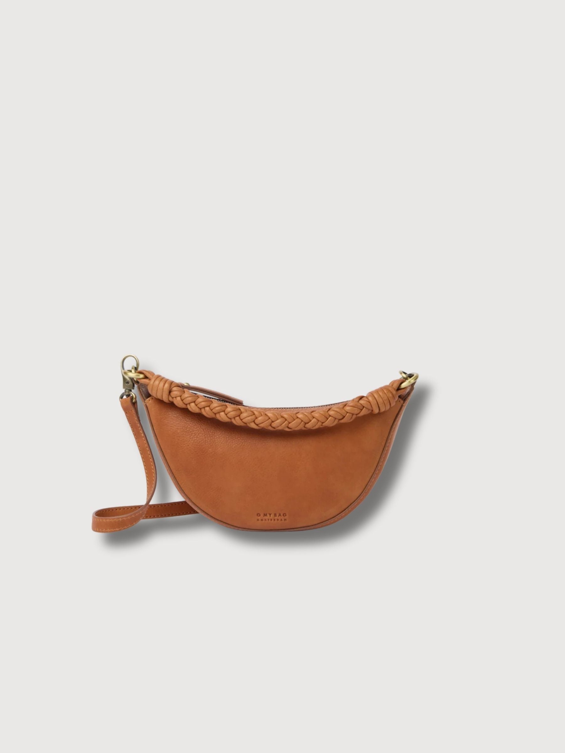 Leo Mini Tasche mit gedrehtem Griff aus weichem Narbenleder | O MY BAG