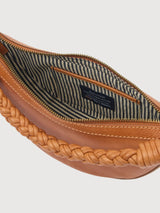 Leo Mini Tasche mit gedrehtem Griff aus weichem Narbenleder | O MY BAG