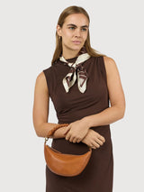 Leo Mini Tasche mit gedrehtem Griff aus weichem Narbenleder | O MY BAG