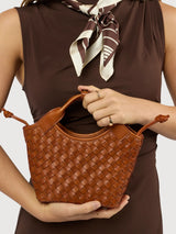 Bag Mara Mini Cognac Woven Classic | O My Bag