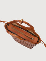 Bag Mara Midi Cognac Woven Classic | O My Bag
