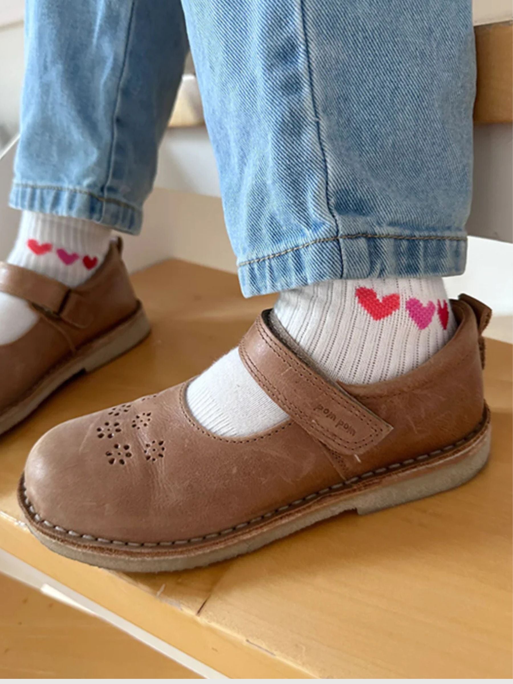 Socks Icon Love Kids Pink | Ooley