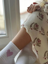 Socks Icon Glitter Love Kids Light Purple | Ooley