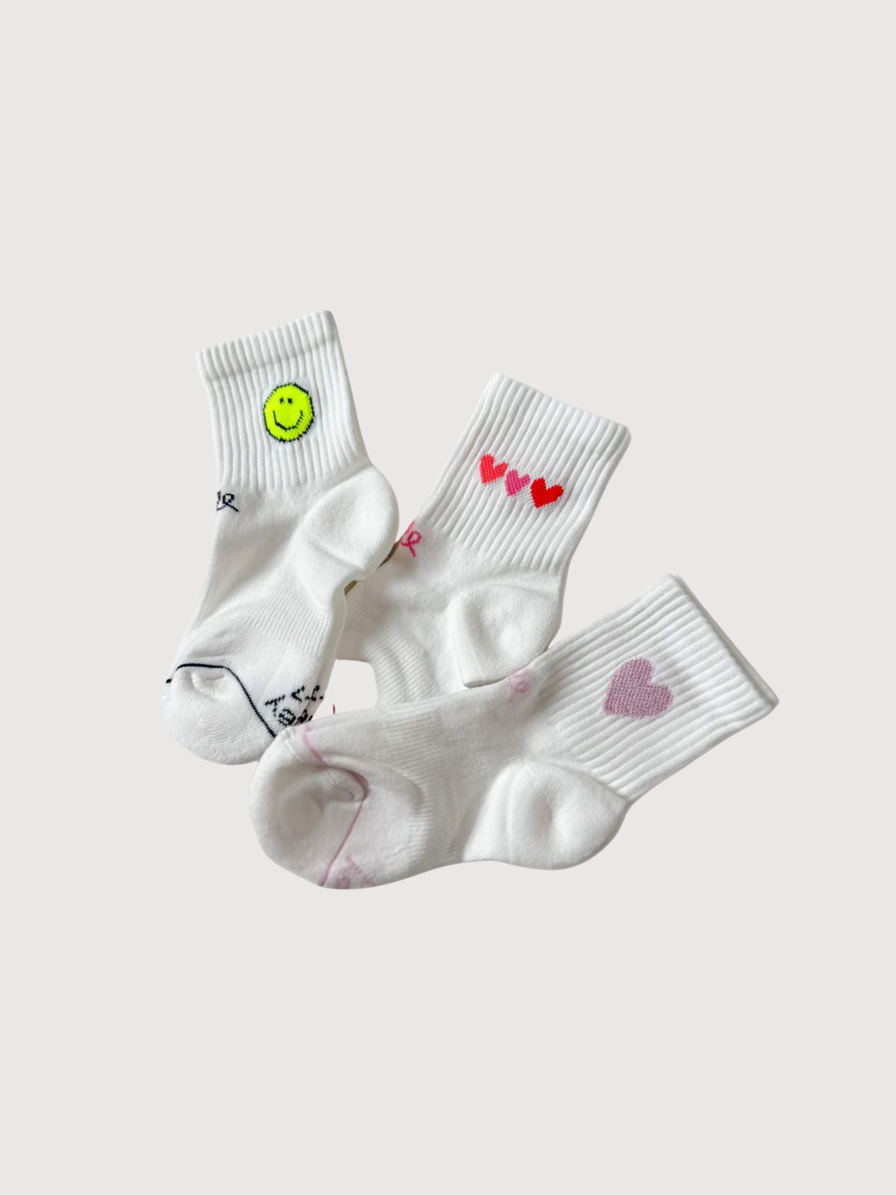 Socks Icon Glitter Love Kids Light Purple | Ooley