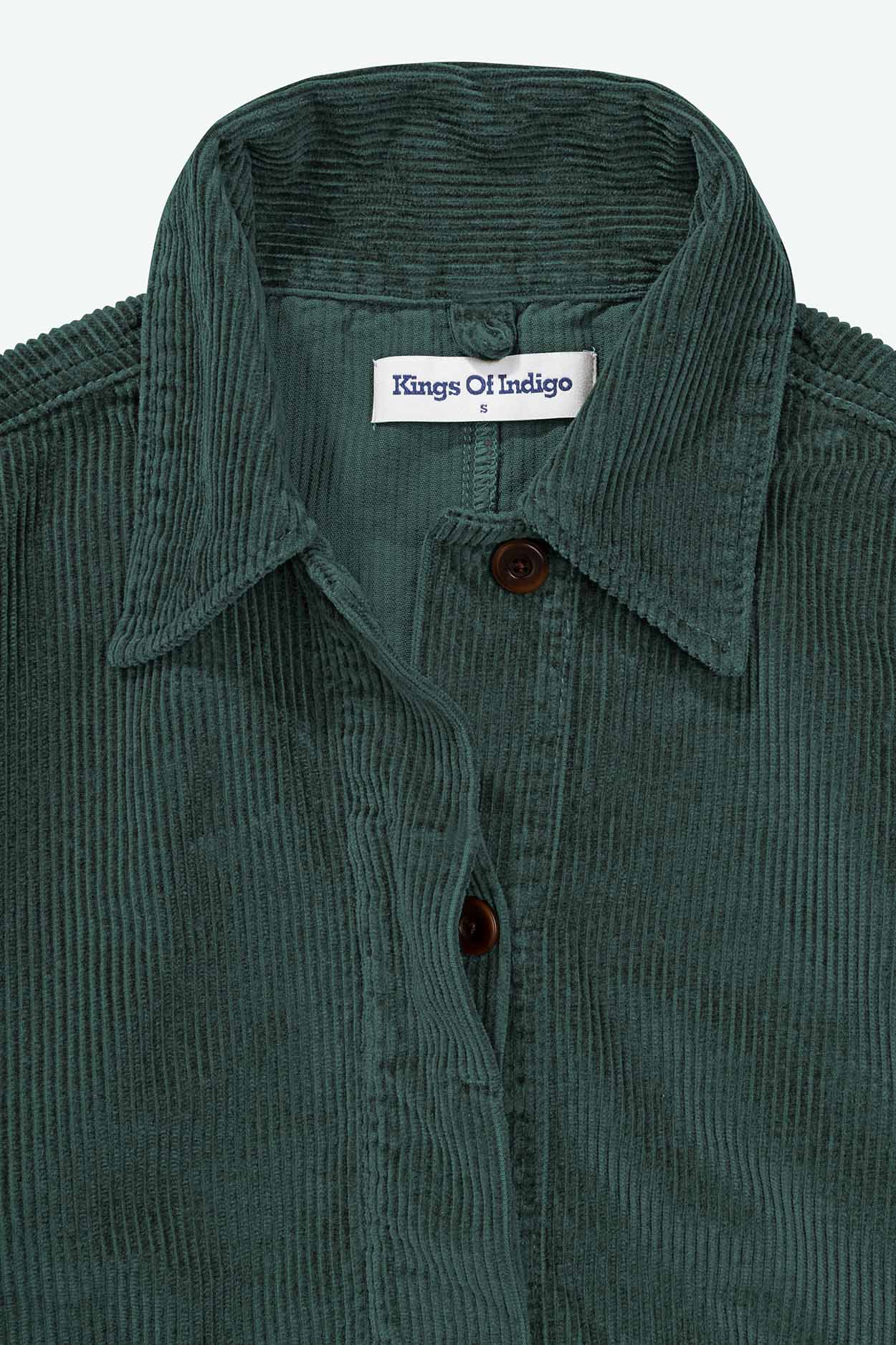 Jacket OTA Cord DarkGreen Cotton | Kings Of Indigo