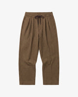 Ozone relaxed houndtooth pants Dark Brown check | Knowledge Cotoon Apparel