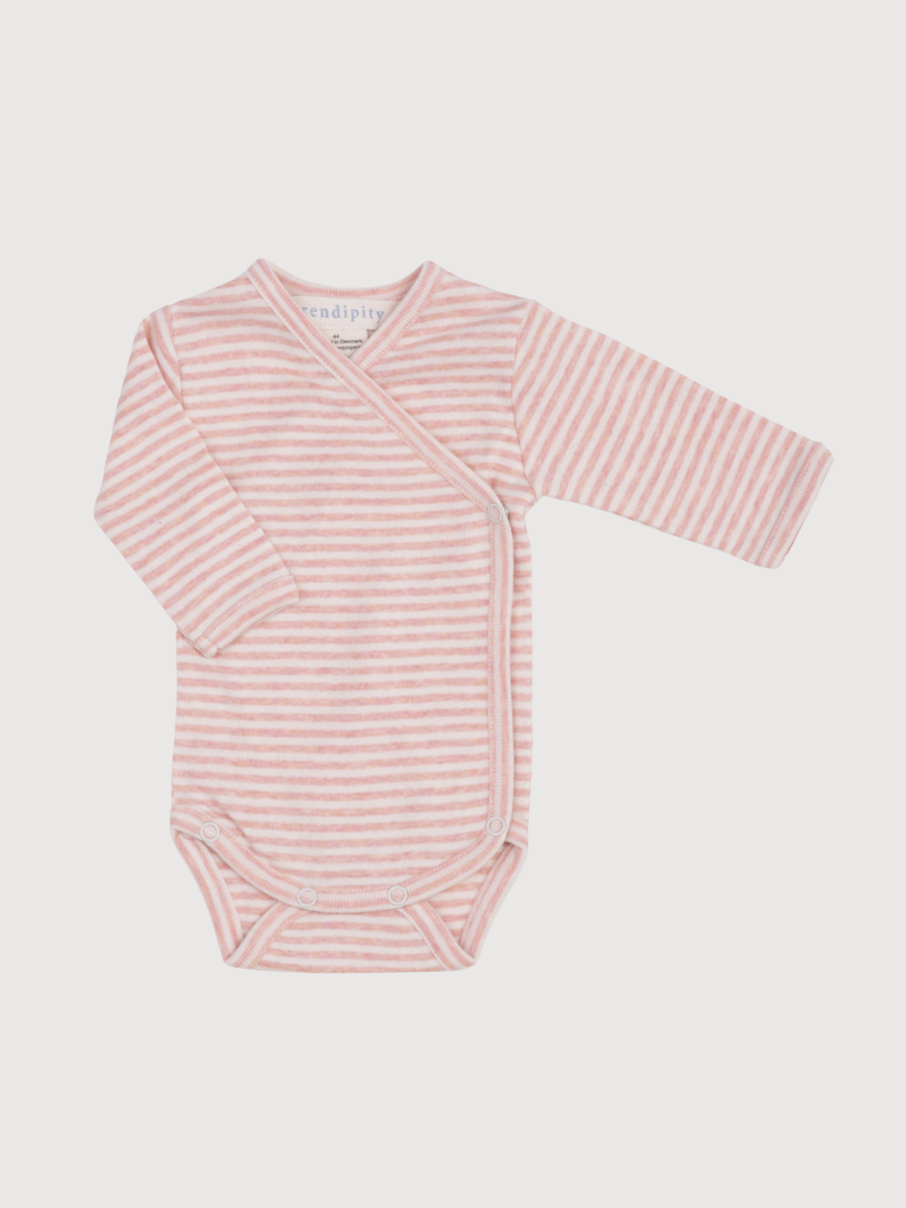 Body fascia per neonati in cotone biologico color corallo/ecru | SERENDIPITY
