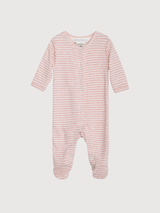 Newborn Suit in Coral / Ecru   Organic Cotton | SERENDIPITY