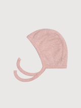 Babymütze aus korallenfarbenem Bio-Baumwollripp | SERENDIPITY