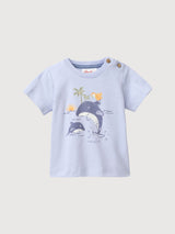 T-Shirt Hellblau Kind | People Wear Organic