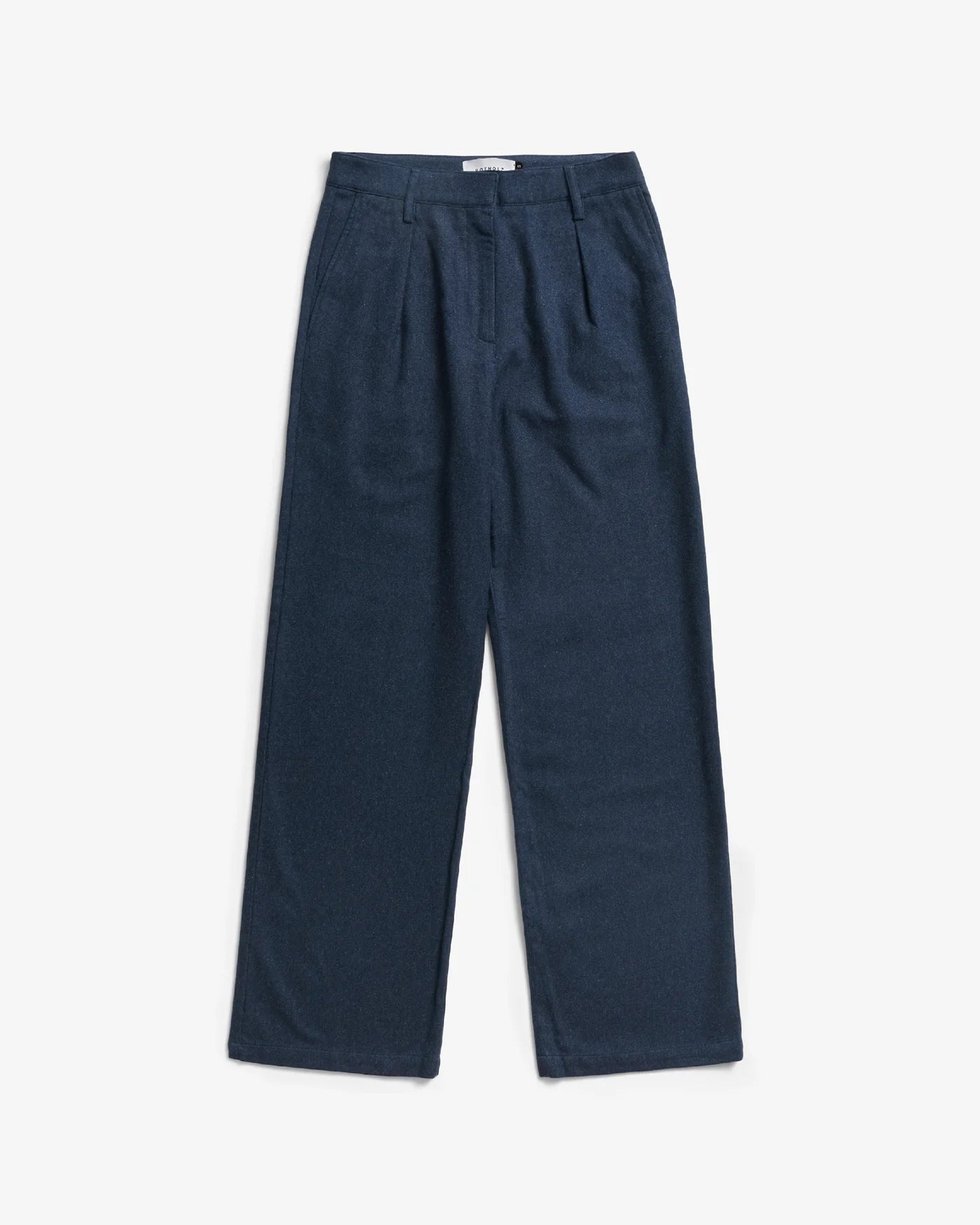 High-Waist Flanellhose Bio-Baumwolle - Dunkelblau| ROTHOLZ