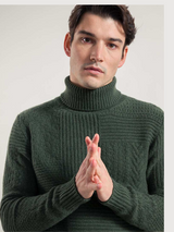 Pullover Bartolomeo Green Cashmere Cashmere Rigenered | Rifo