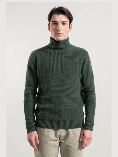 Pullover Bartolomeo Green Cashmere Cashmere Rigenered | Rifo