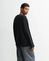 Relaxed Long-Sleeve Top True Black | Rotholz