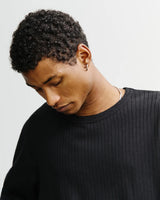 Relaxed Long-Sleeve Top True Black | Rotholz