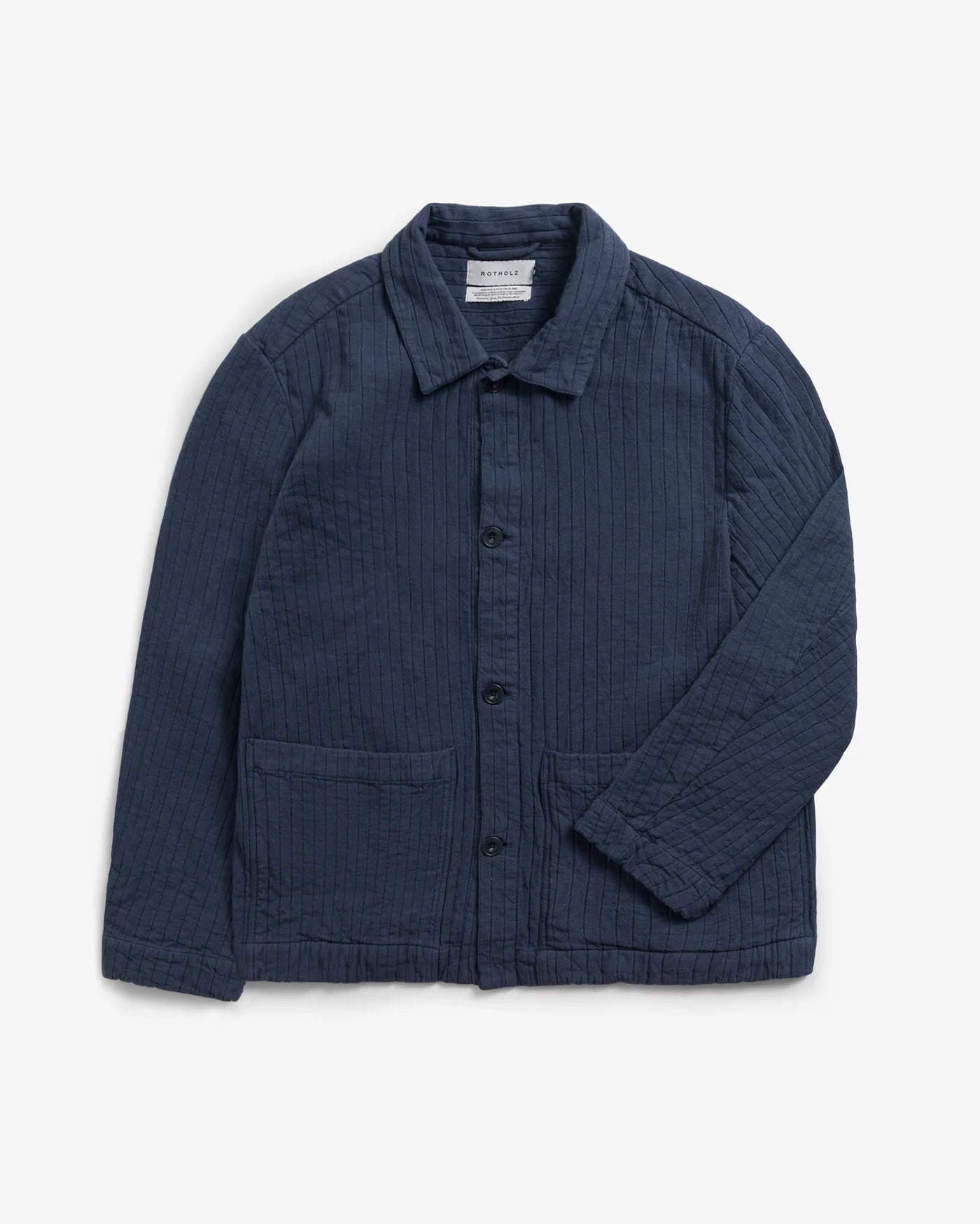 Workwear Jacke Bio-Wollmischung Blau Melange | ROTHOLZ