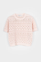 Pullover Neda Cotton Woman Rosa tulle | Rifo