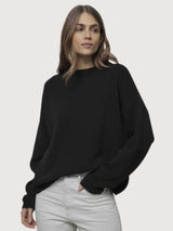 Marilena Women's Sweater in Cashmere – Slate Black | Rifò