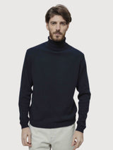 Dimitri Men's Sweater in Cashmere – Blackberry Blue | Rifò