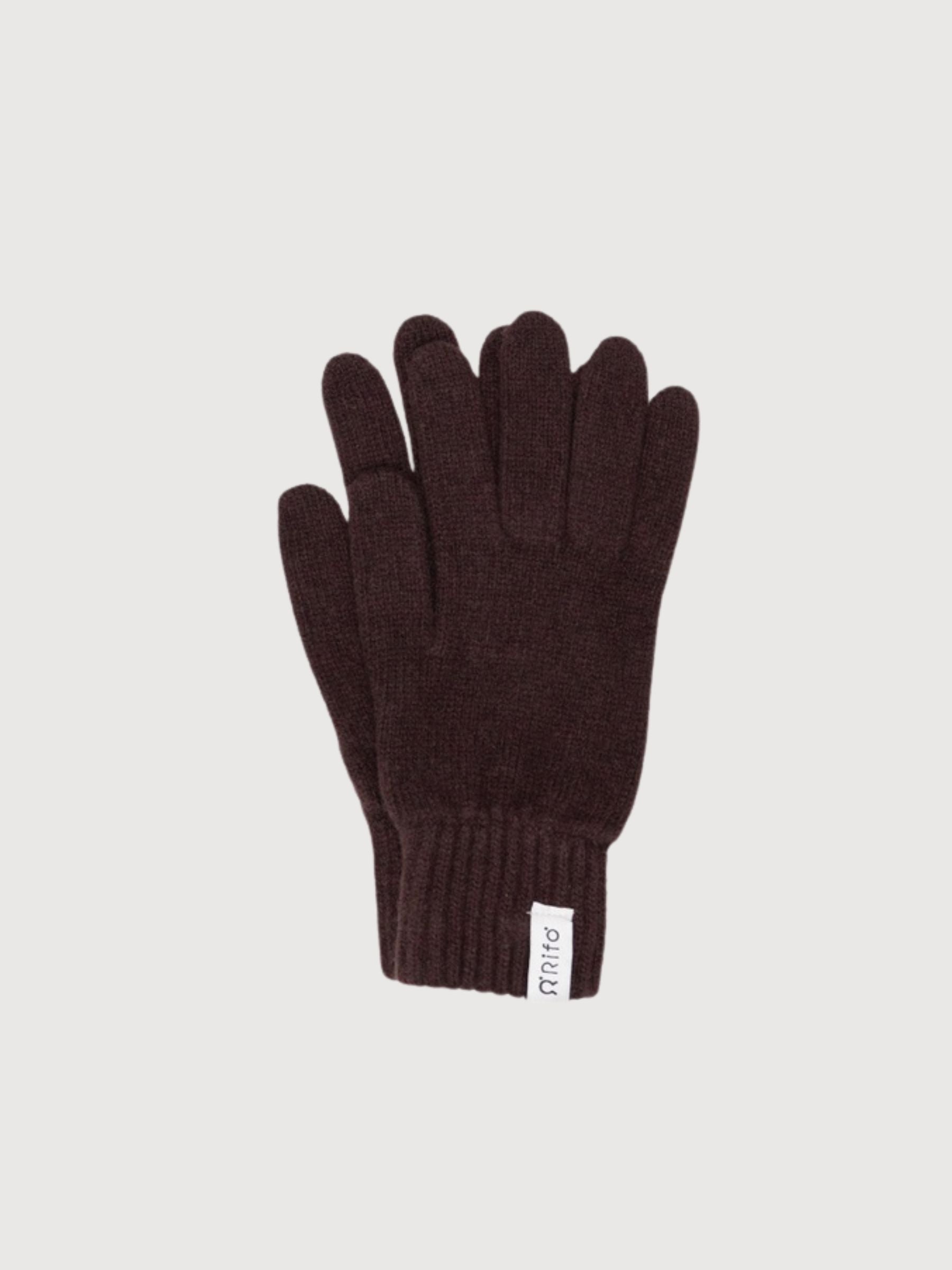 Anita Women's Gloves in Recycled Cashmere – Coffee Brown | Rifò