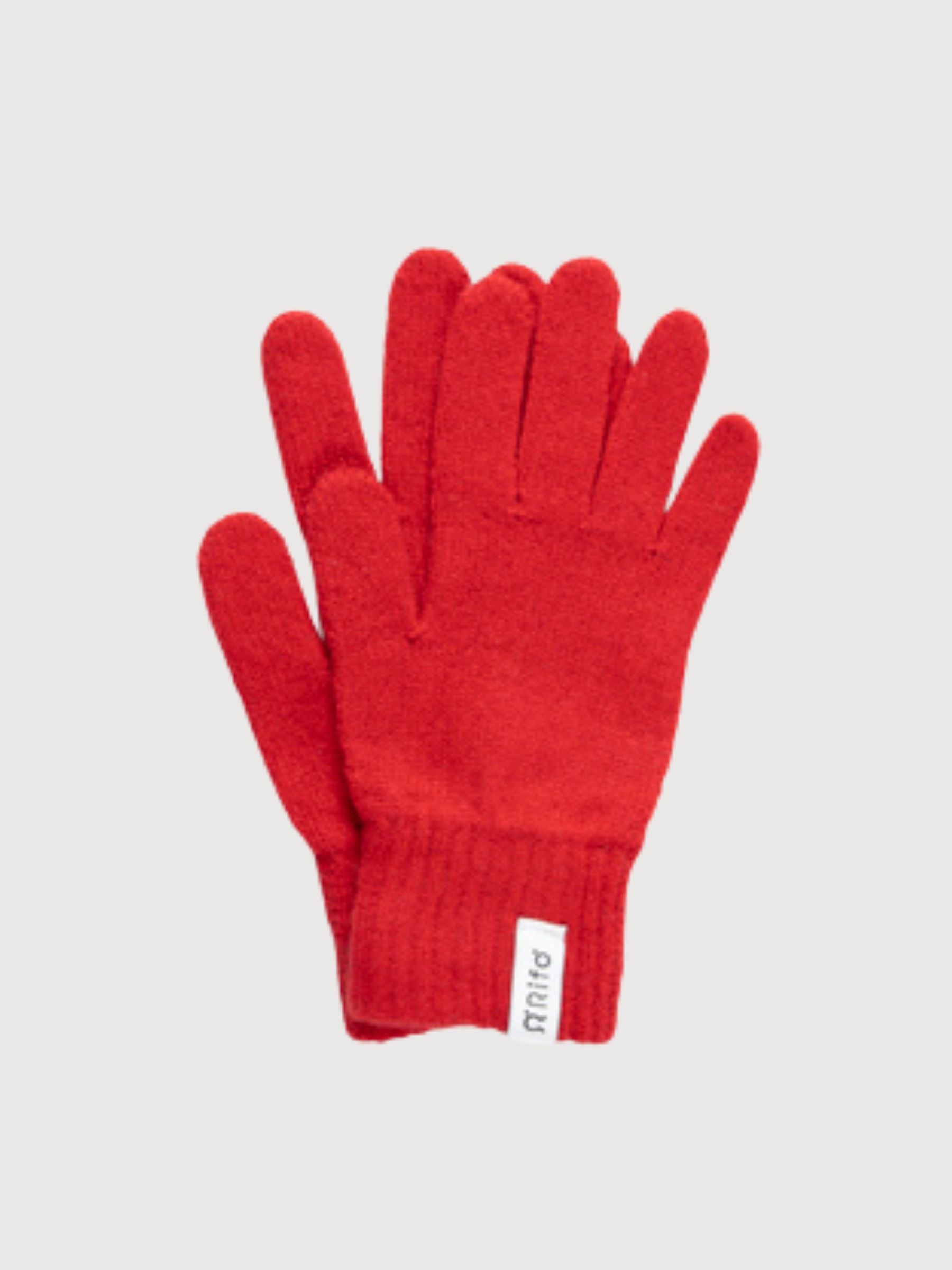 Anita Women's Gloves in Recycled Cashmere – Poppy Red | Rifò