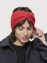 Nadia Women's Headband in Recycled Cashmere – Poppy Red | Rifò