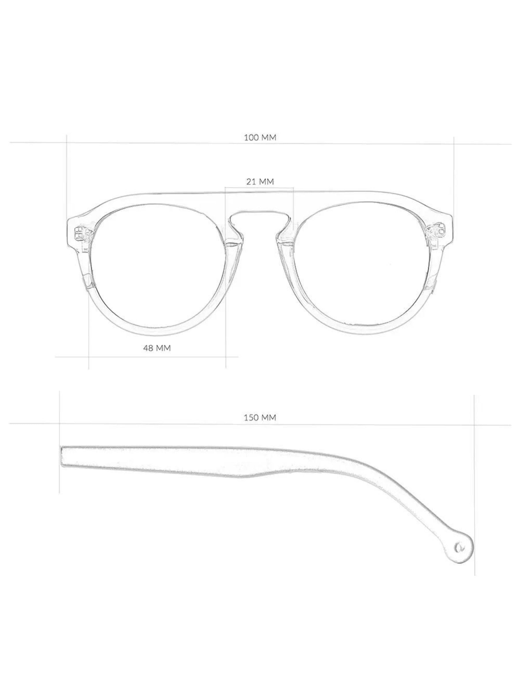 Sonnenbrille Corriente recycelter Kunststoff schwarz | Parafina