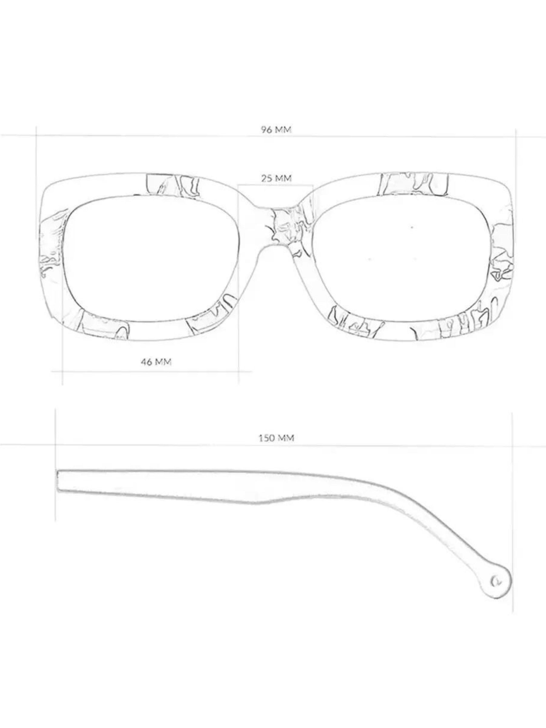Sunglasses Duna Recycled Plastic Black | Parafina