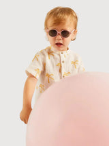 Sonnenbrille Kid Tortuga Recycelte Gummi-Rosa 0-2 Jahre | Parafina