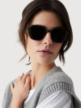 Sunglasses Valle Recycled Plastic Black | Parafina