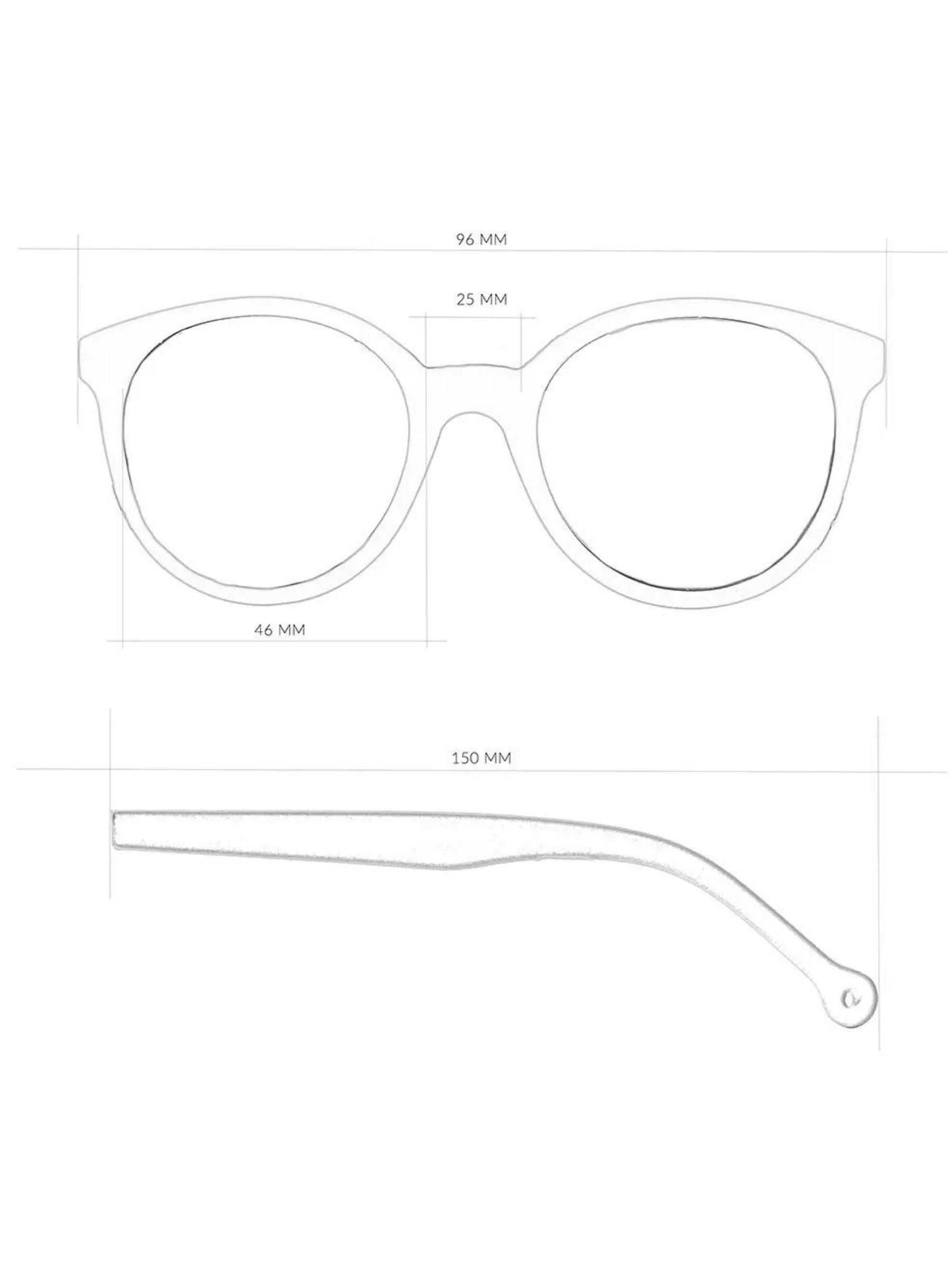 Sonnenbrille über recyceltes Gummi | Parafina